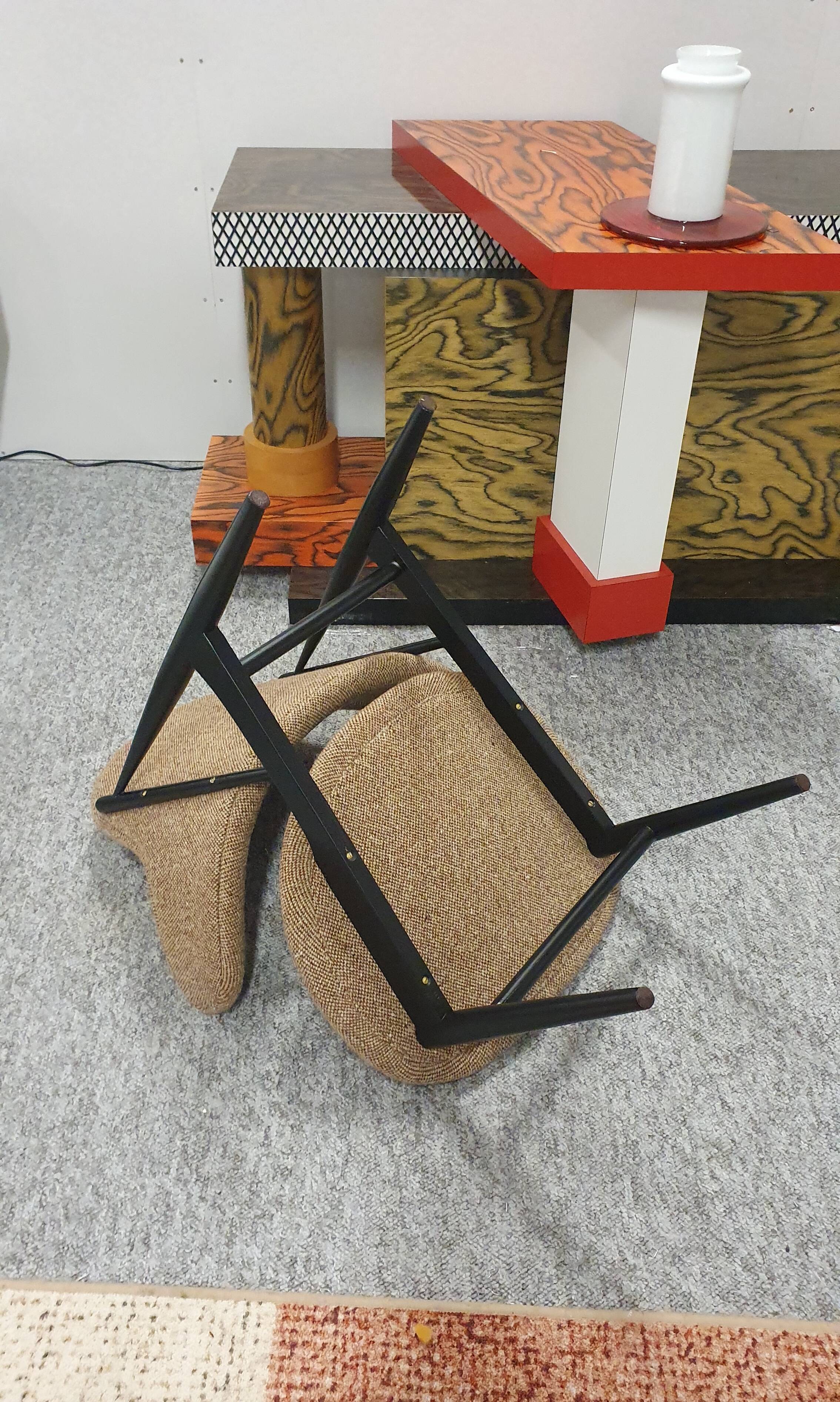 Set of 2 Kofod Larsen shell chairs, 1950 Christensen & Larsen