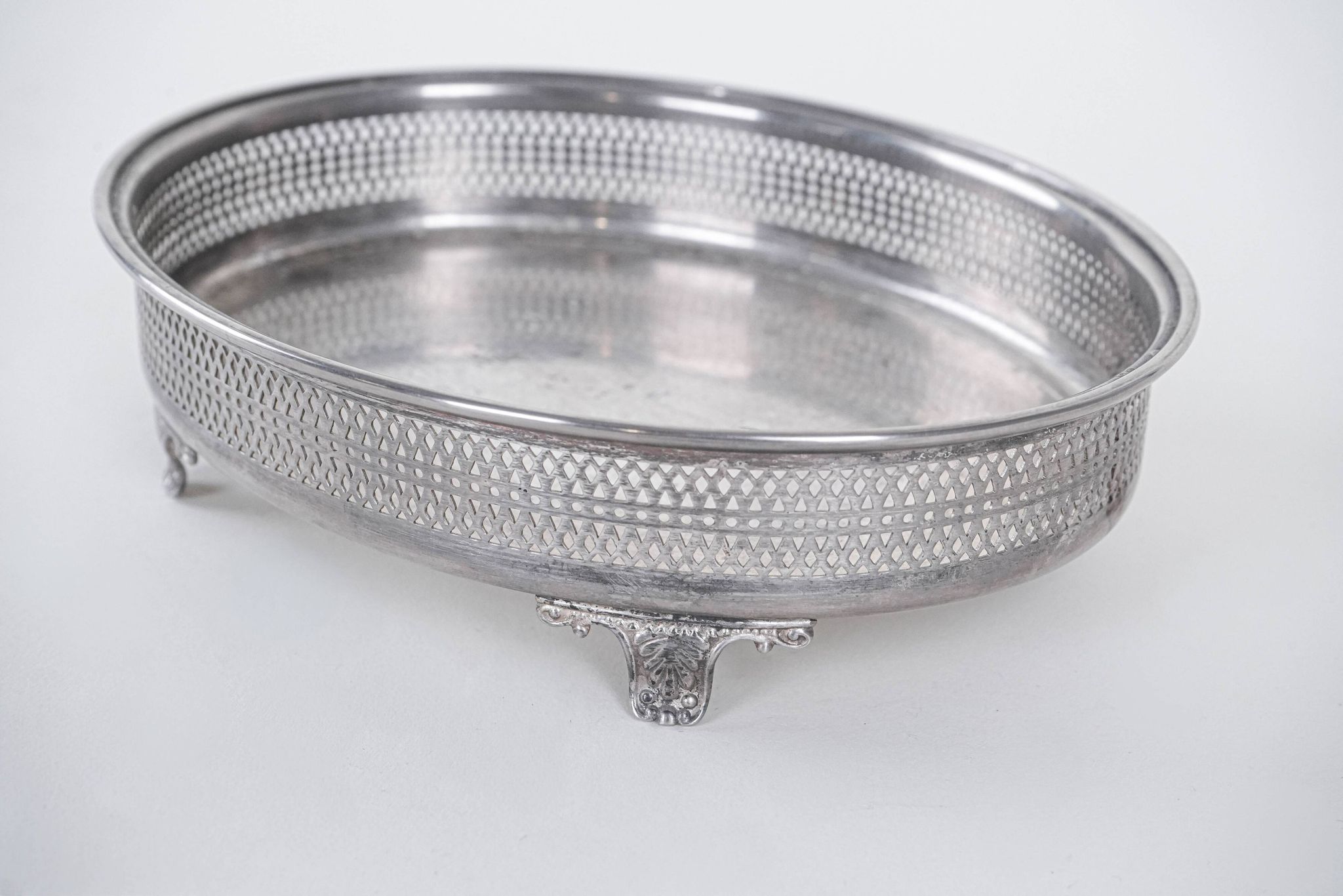 Silver platter, Italian design, 1970s, made in Italy