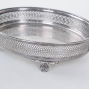 Silver platter, Italian design, 1970s, made in Italy