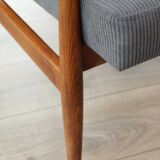 H.Lis vintage graphite corduroy armchair
