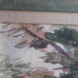 Watercolor "leaning tree"