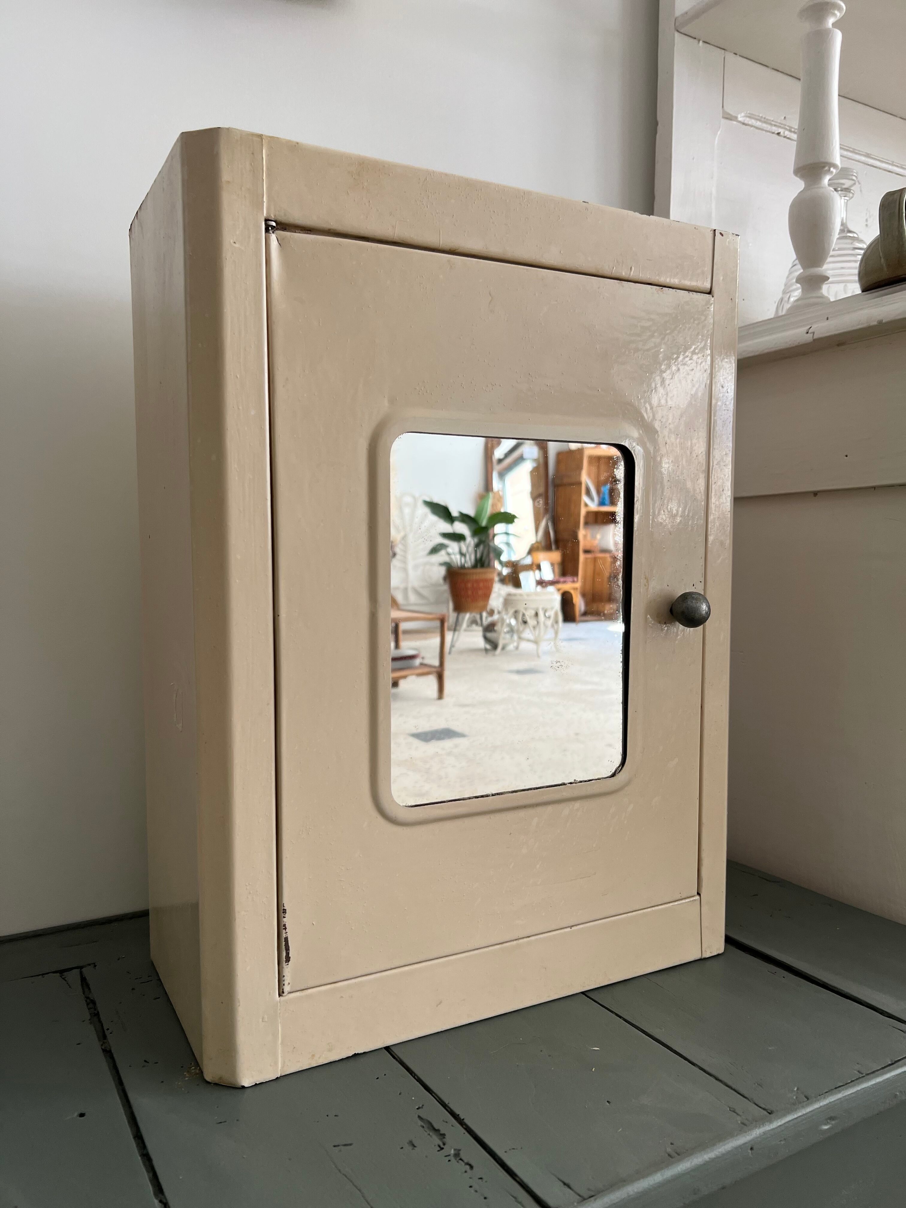 Vintage metal medicine cabinet