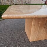 Travertine coffee table