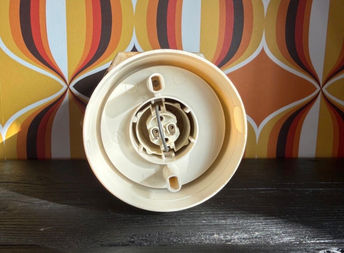 Art Deco ceiling light in uranium glass (ouraline) – Czechoslovakia – year