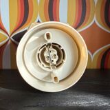 Art Deco ceiling light in uranium glass (ouraline) – Czechoslovakia – year