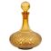 Mid-century yellow glass bottle with stopper, Italy, 1960s