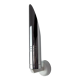 Space age tubular wall lamp, chromed metal, italy, 1970