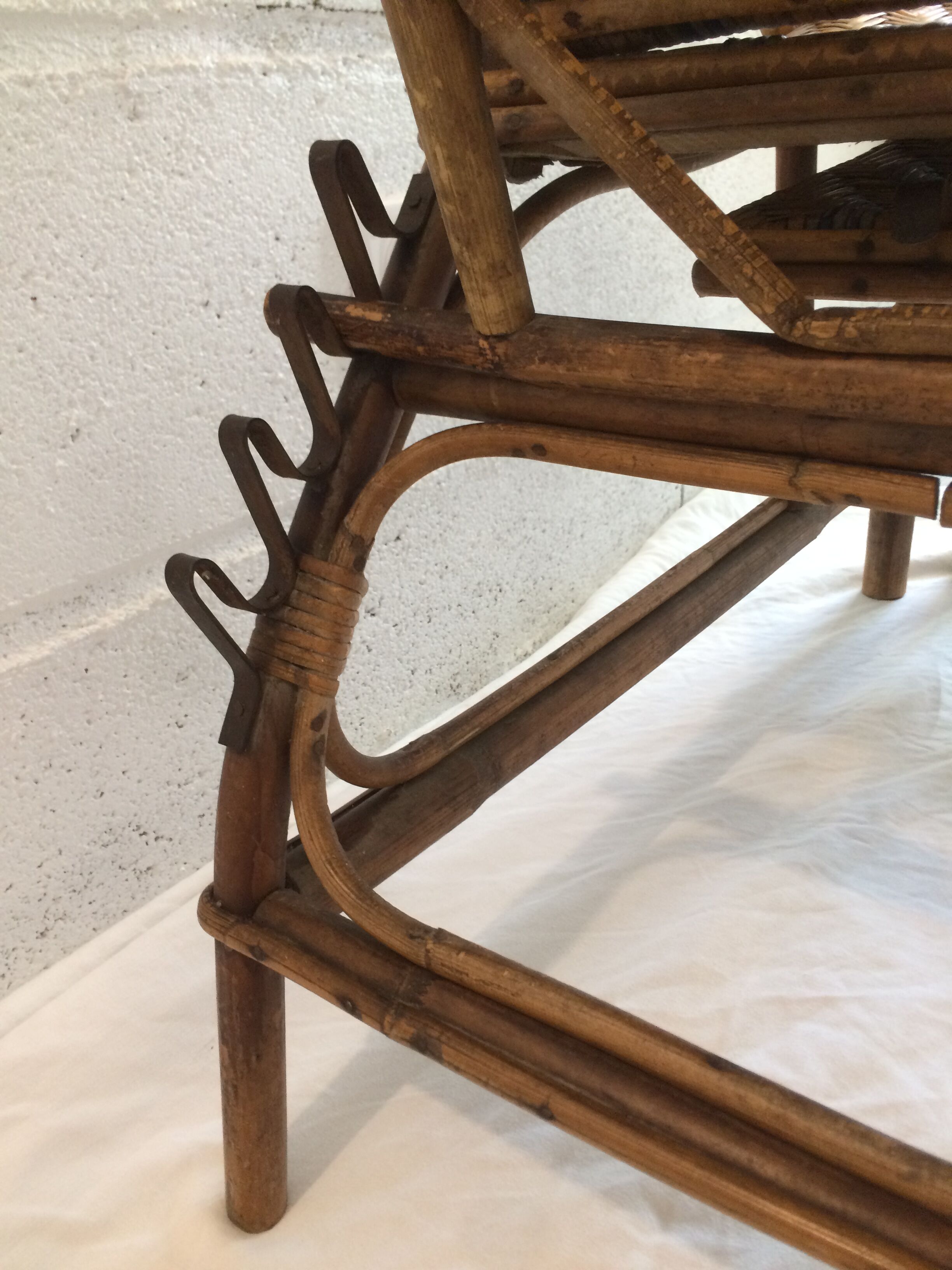 very old rattan Lounger