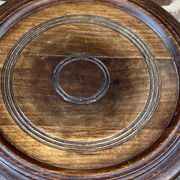 Colonial style pedestal table Indochina Asia vintage 1930s carved wood