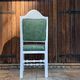 Chaise en bois massif rustique antique portugaise rénovée