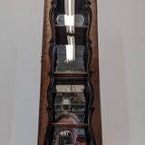 Louis XV style wall display cabinet in walnut, France mid-20th century.