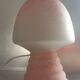 Vintage mushroom lamp 70-80s in speckled frosted glass
