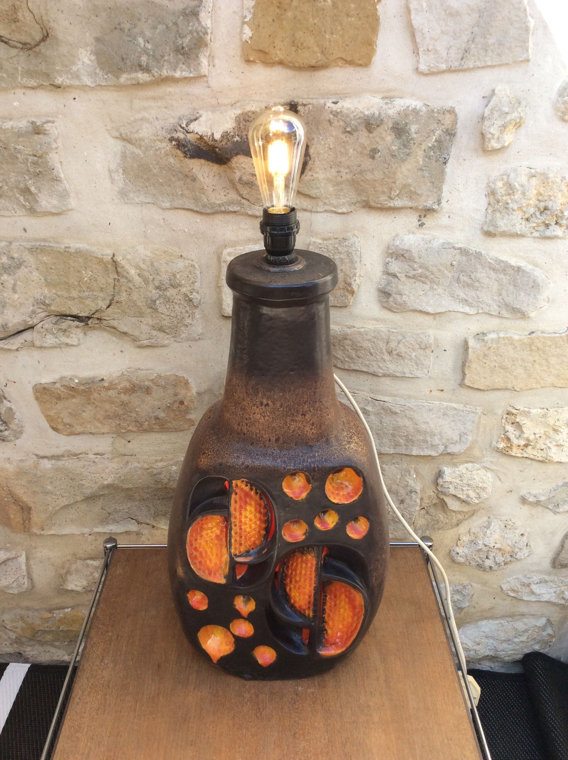 Ceramic floor lamp foot