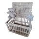 Bleached wicker trunk - toy chest