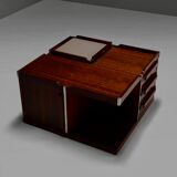 Modular wood and metal bar table by Luigi Sormani for FIARM, Italy 1960s