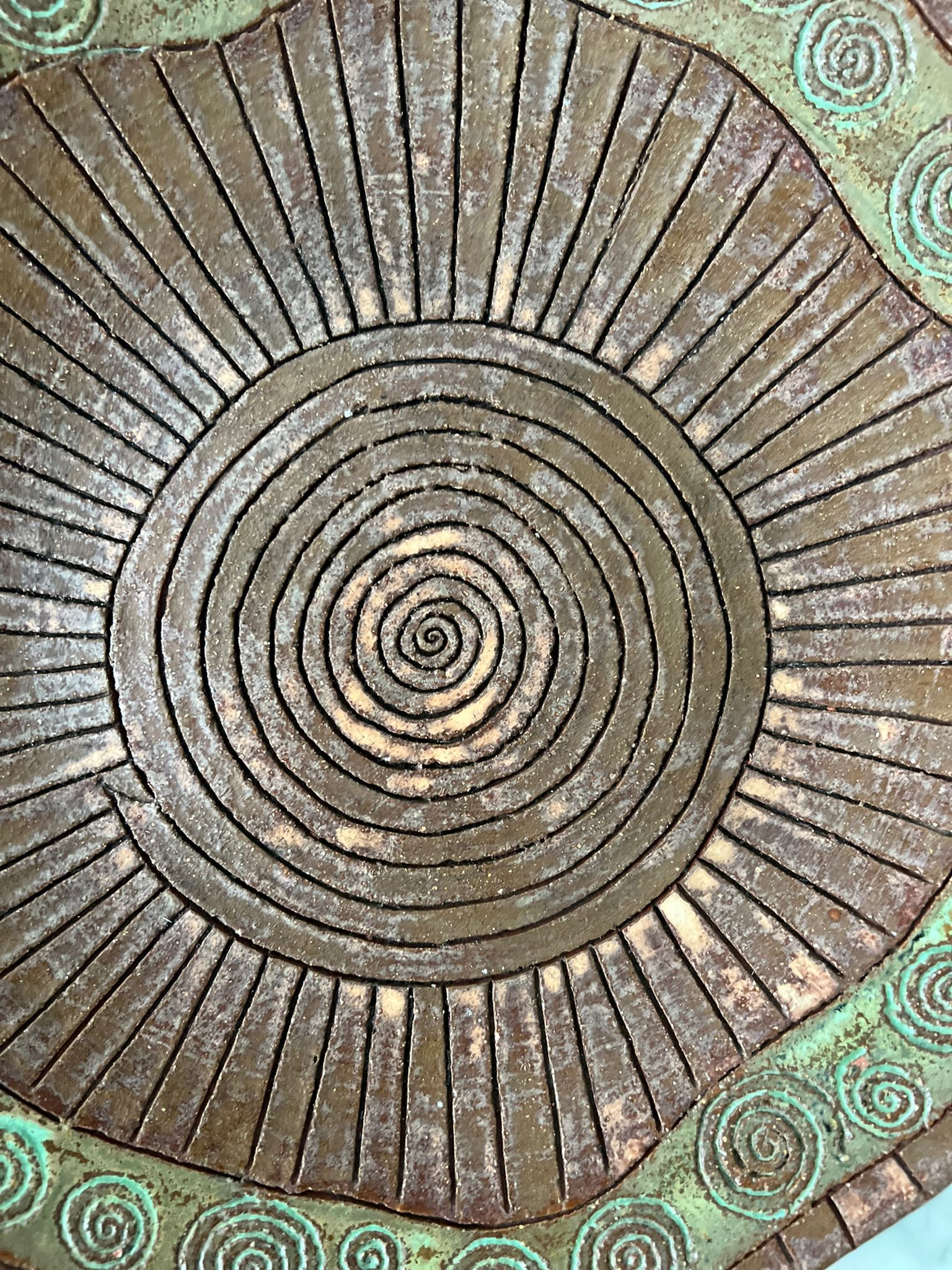 Scandinavian ceramic salad bowl dish year 50/60