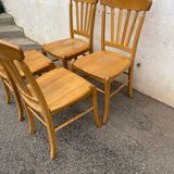Set of 4 contemporary bistro style chairs