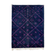 Modern Moroccan carpet dark blue
