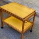 Scandinavian extendable solid wood side table folding 1980