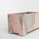 Large marble planter in pink marble, Belgium ca. 1980
