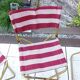 Suite de trois chaise pliante de camping Lafuma vintage années 70