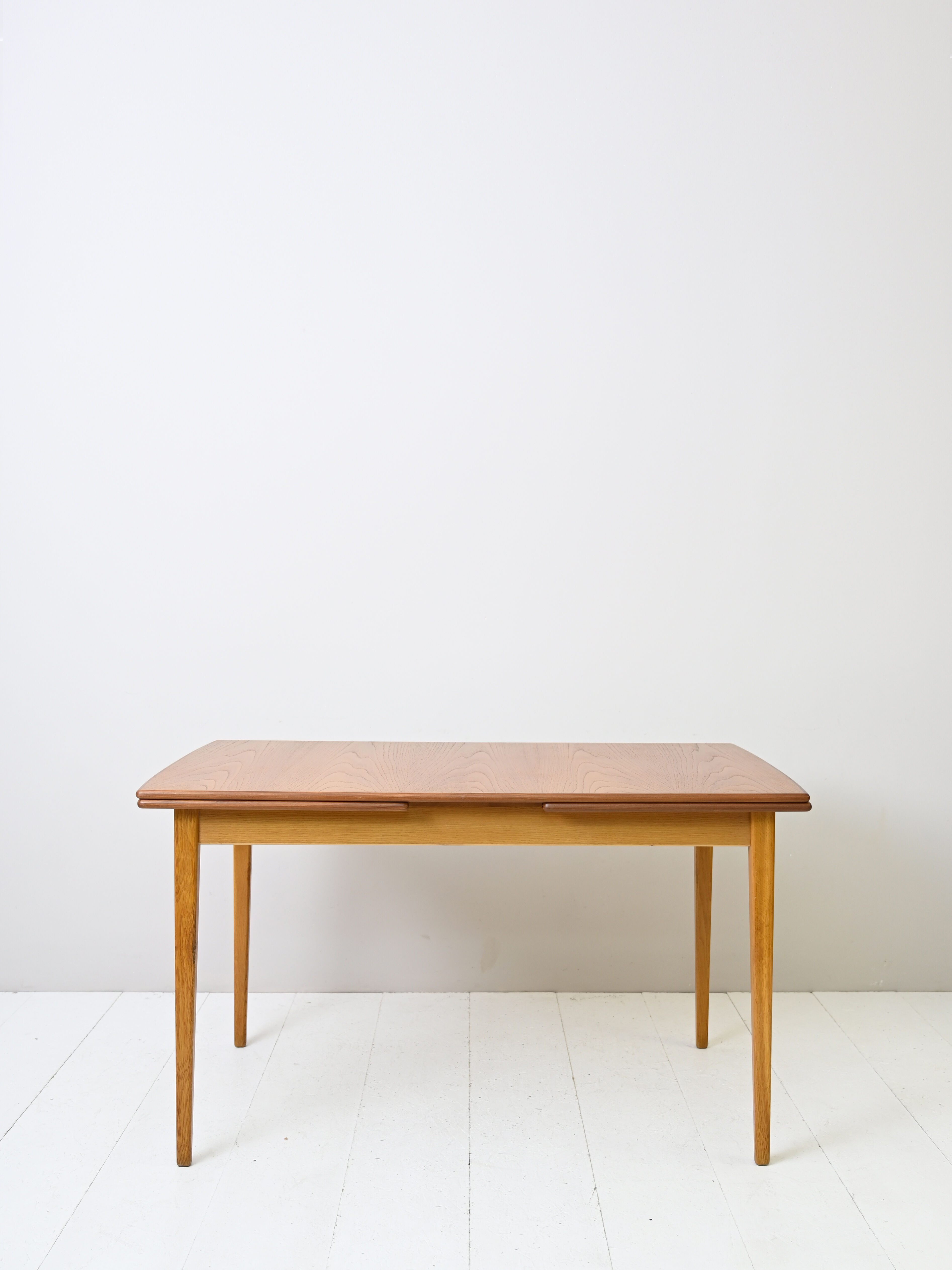 1960s Scandinavian rectangular extendable teak table