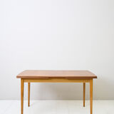 1960s Scandinavian rectangular extendable teak table