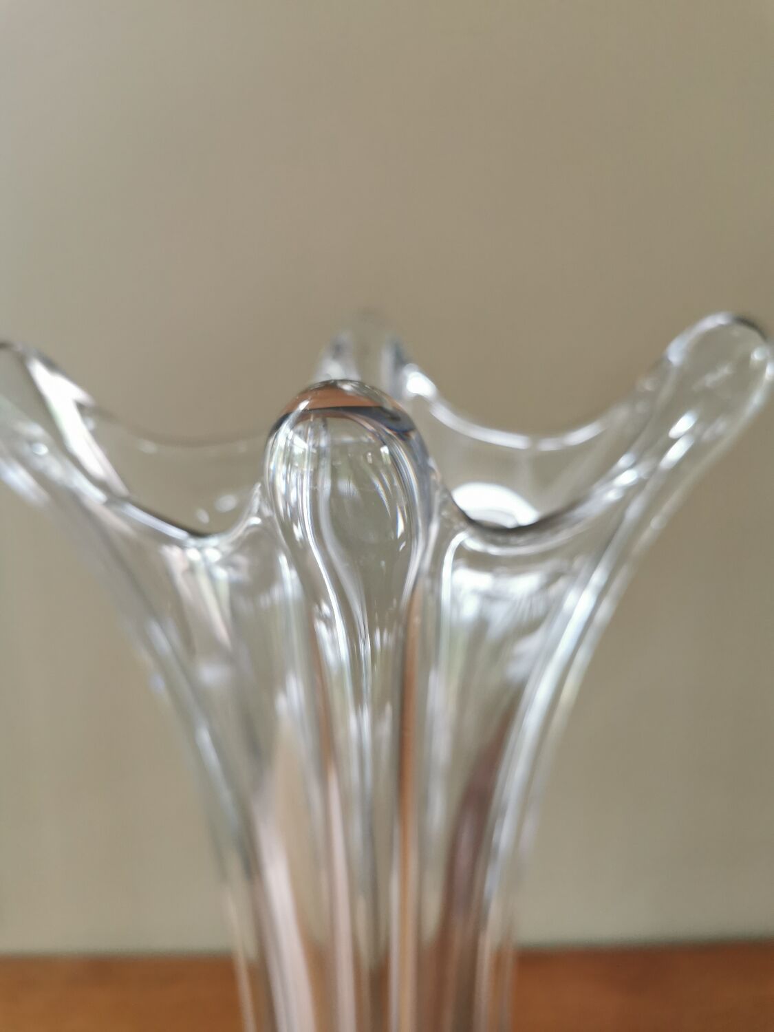 Vintage crystal vase