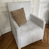 African Yoruba Ceremonial armchair in flower pattern beads, early 20th century