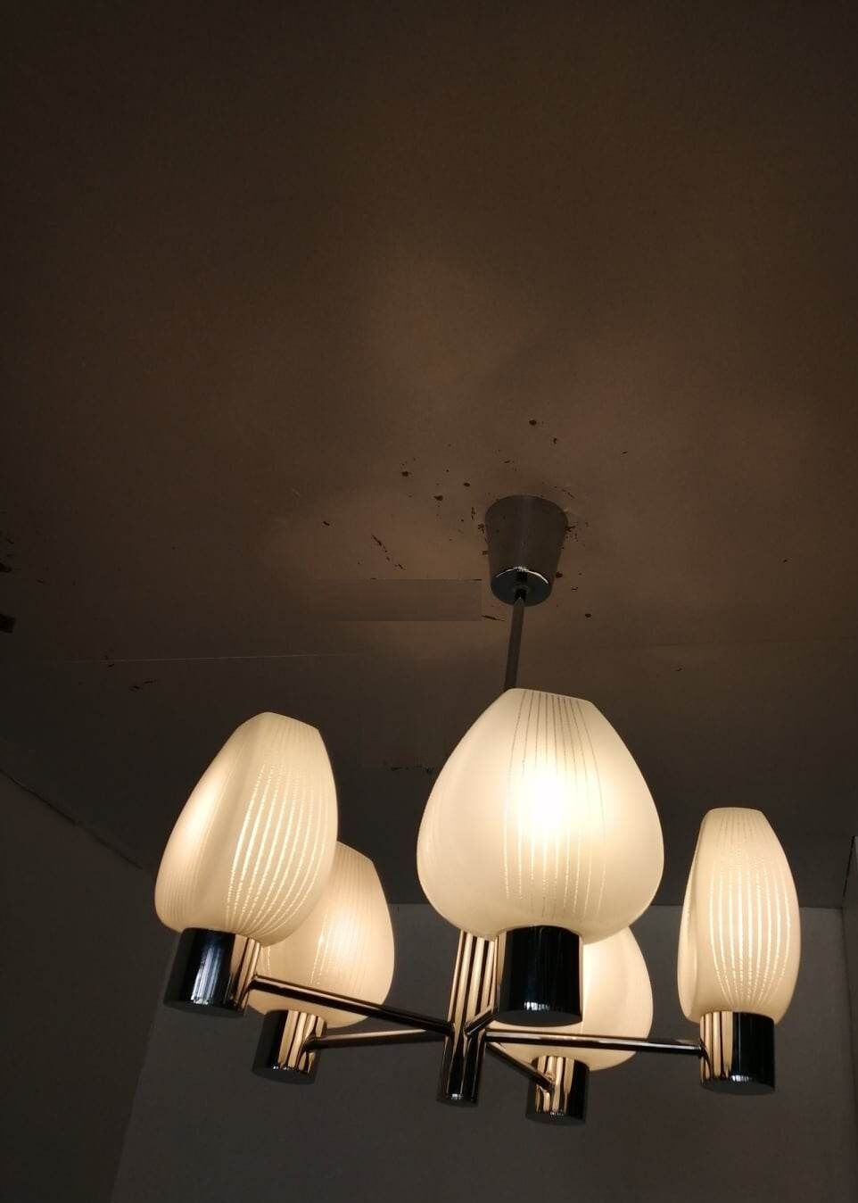 5-spoke chandelier 70s