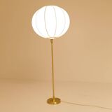 Large brass table lamp by Aage Petersen, for Le Klint, Denmark, 1970s.