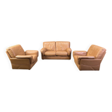 Vintage sofa set by Durlet, 1980s