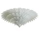 Monumental Venetian Leaves Flush Mount in Murano Style Glass by Simoeng