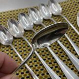 Set of 10 ERCUIS silver-plated sorbet spoons, VIEUX PARIS model