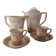 Art Nouveau coffee service in fine Maastricht earthenware (Céra Company)