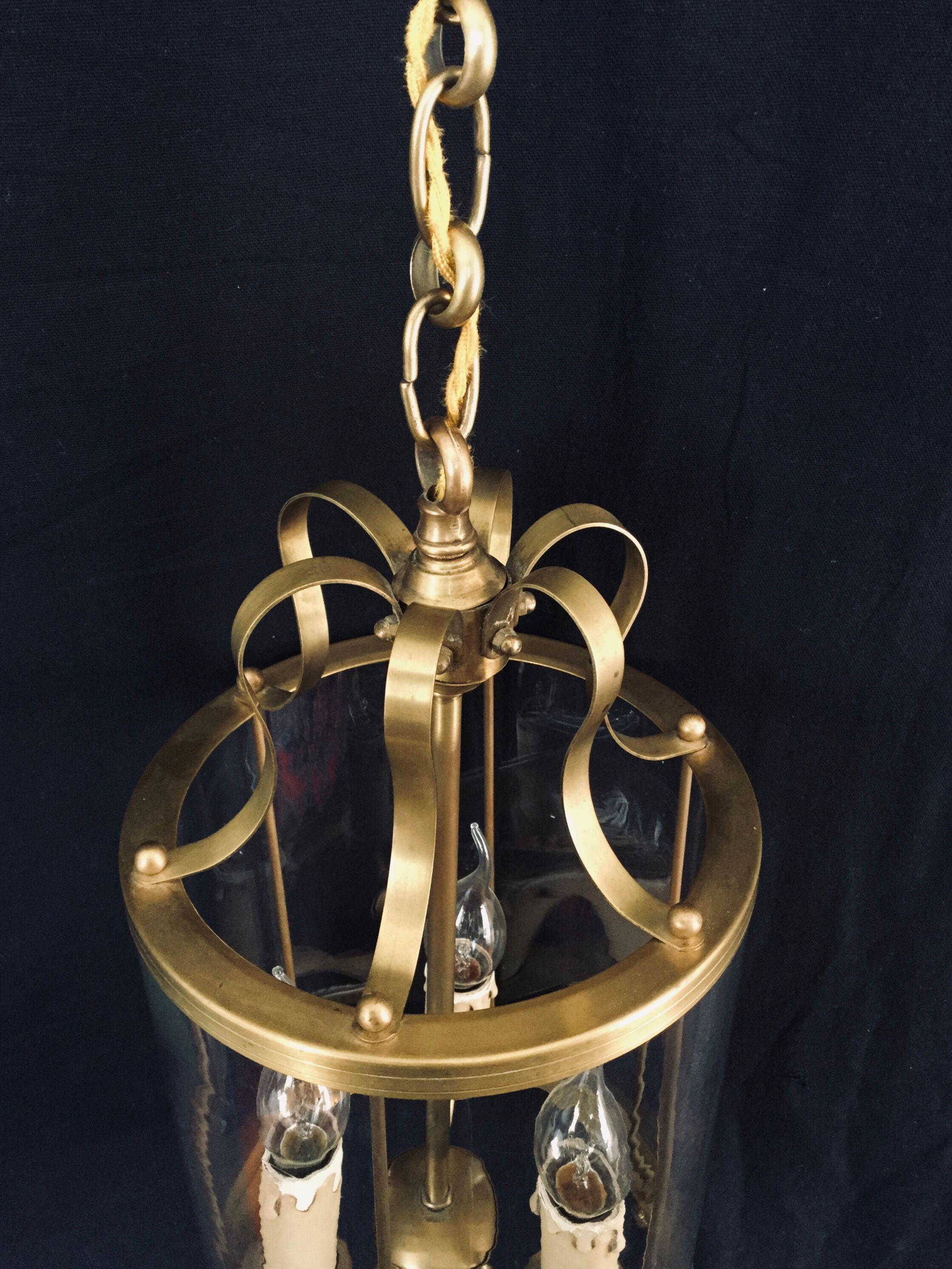 Lantern 3 bronze and brass lights