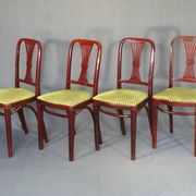 Set of 4 Art Deco chairs by Thonet, No. A78, circa 1930