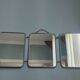 Vintage folding triptych barber mirror