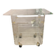 Vintage side table in plexiglass, design by David Lange.