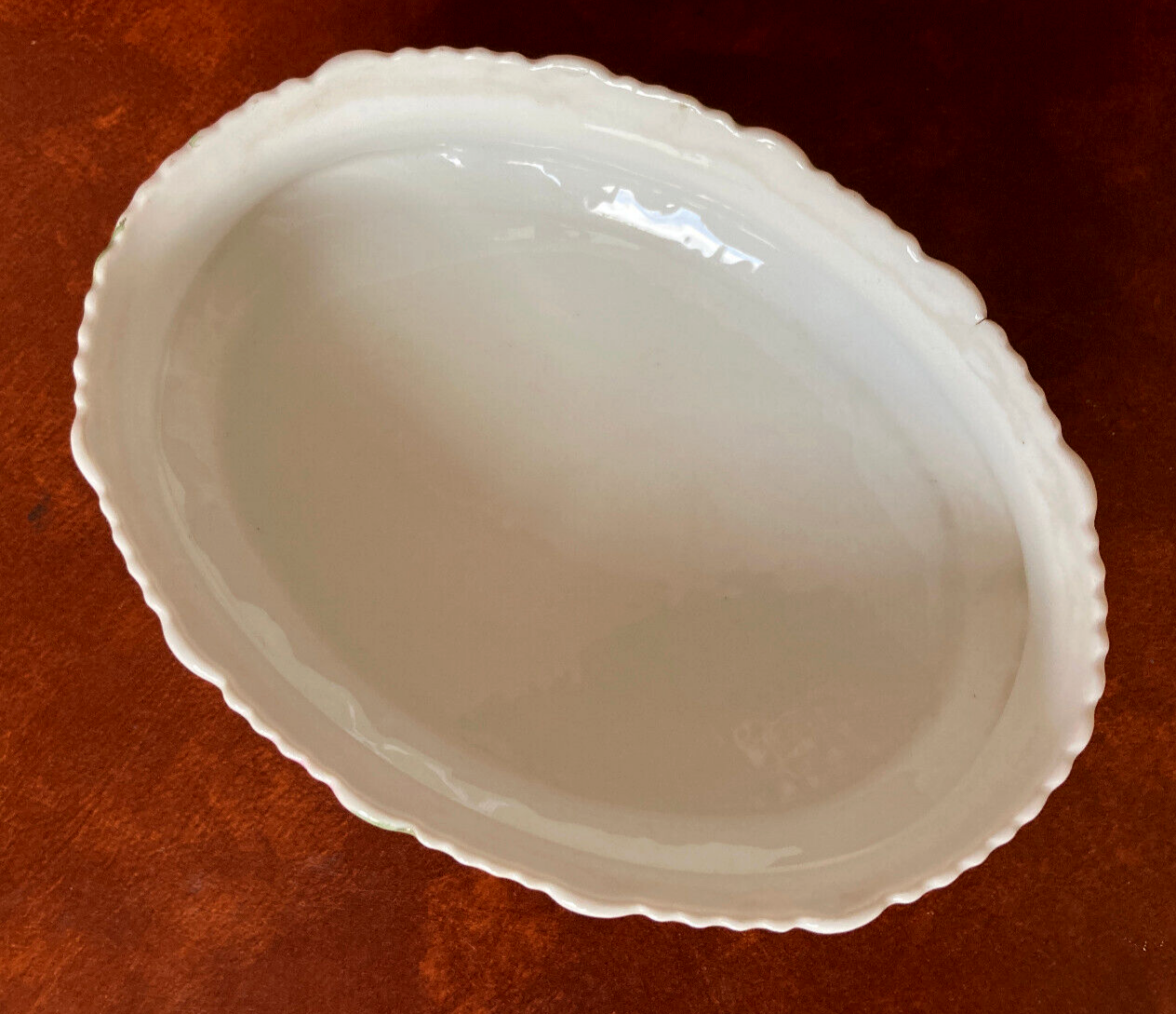 Old planter - Limoges porcelain with rose decoration - late nineteenth