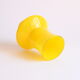 Space age yellow vase by Bo Borgstrom for Aseda Sweden 1960s