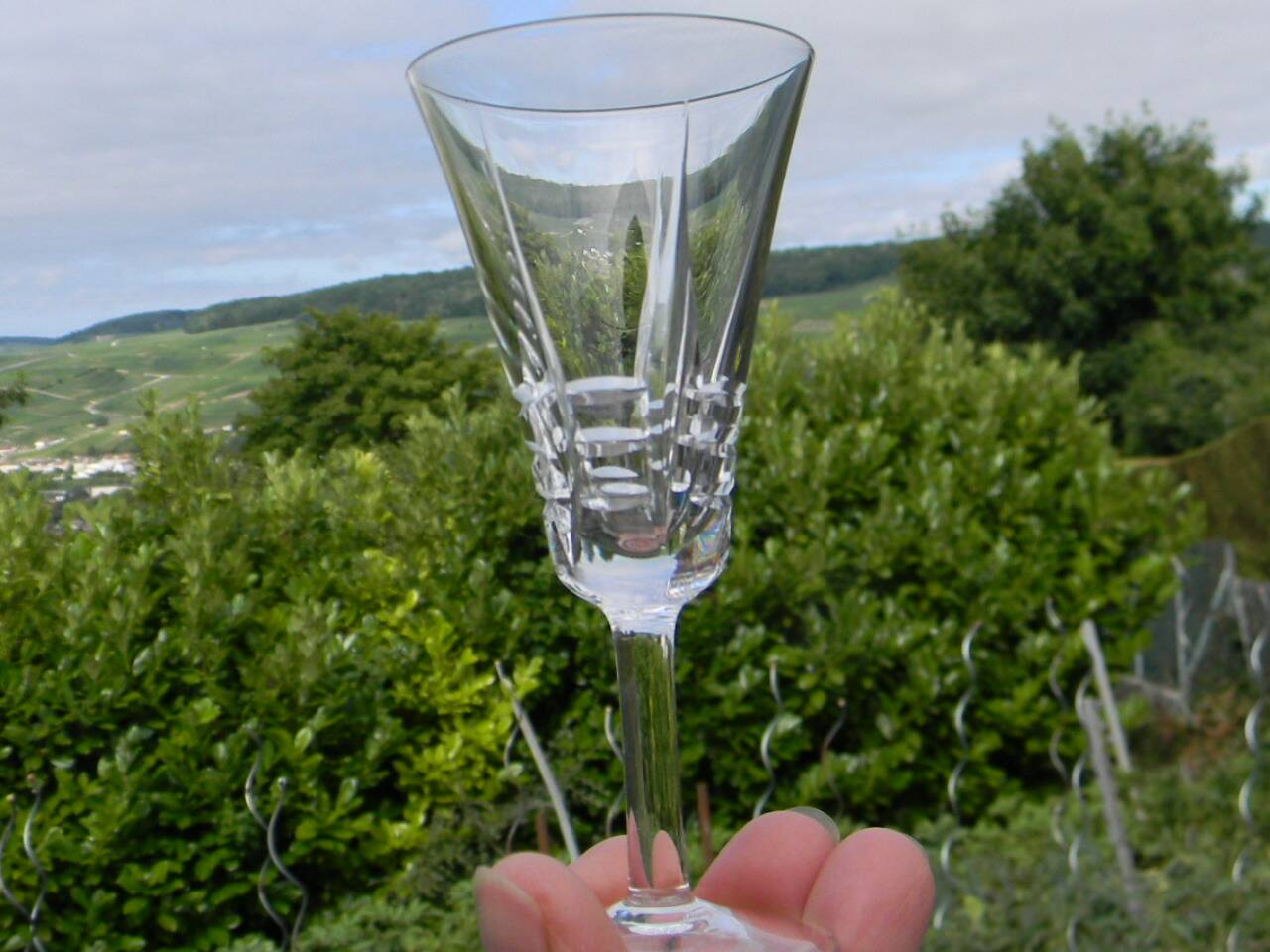 Set of 10 VILLEROY ET BOCH crystal liqueur glasses. Concorde model.