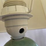 Sandstone lamp with dragonfly decoration signed