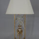 Lampe de table perroquet en cristal, années 1970