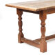 Rustic Farmhouse Brutalist Oak Dining Table