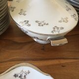 Service 70 pieces porcelain from limoges art deco