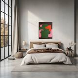 Minimalist colorful abstract "brick 2" by Bodasca