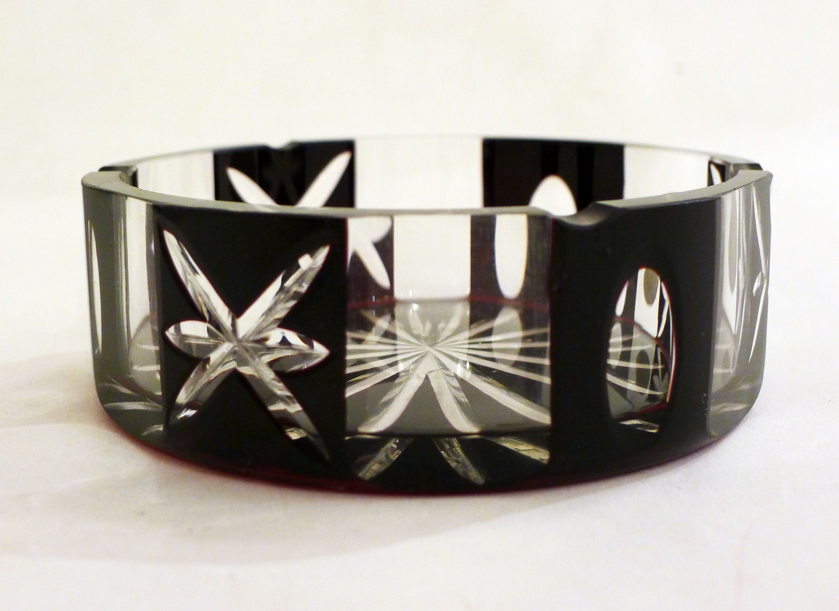 Bohemian Crystal Ashtray