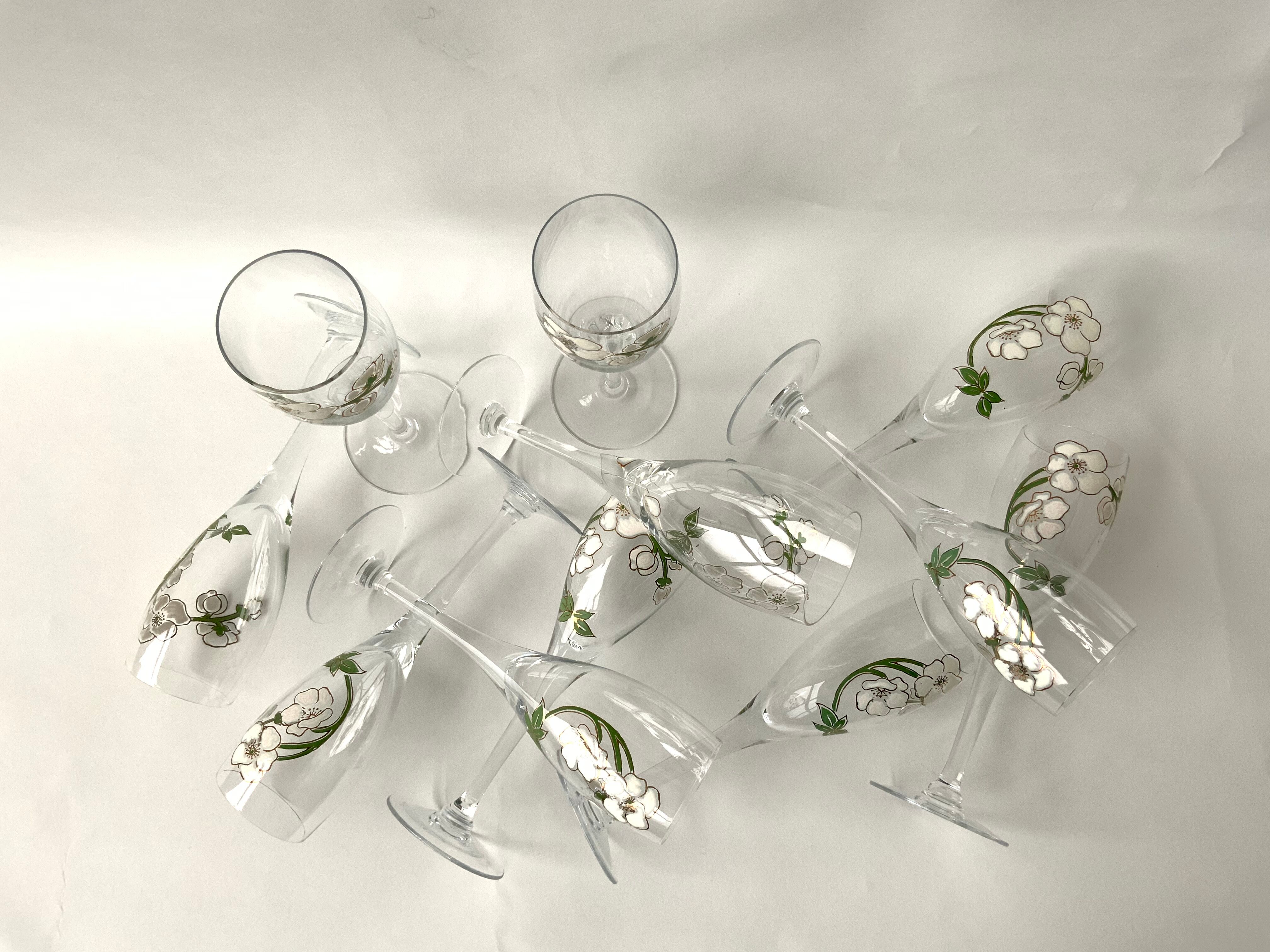 Champagne flutes Perrier Jouët