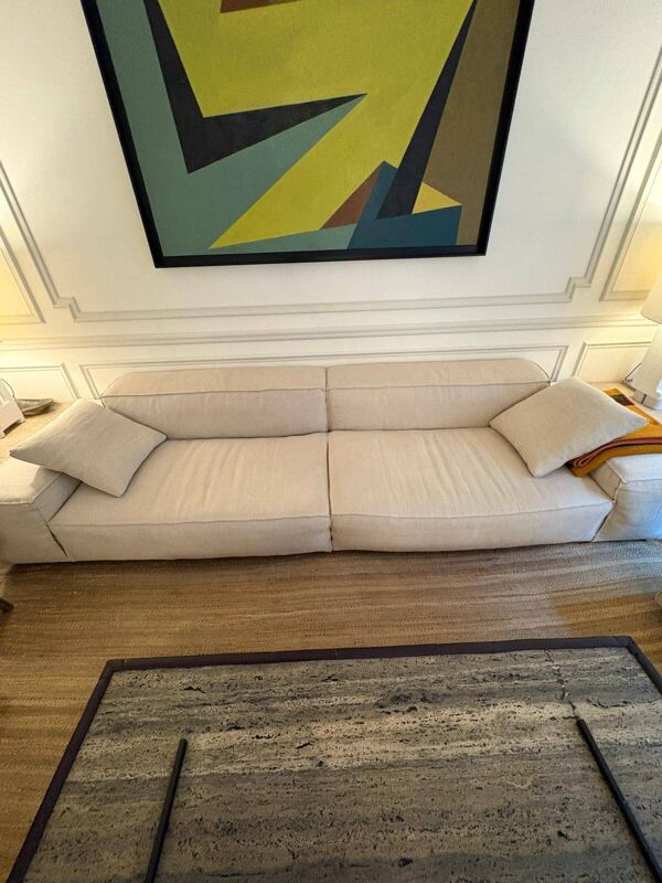 Canapé 4 places Living Divani beige